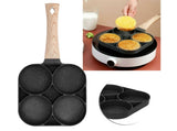 4-Hole Non-Stick Frying Pan, Egg & Pancake Cooking Pan, Induction & Gas Cooker V1263-JX-2986