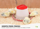6Kg Automatic Chicken Feeder - Plastic Poultry Chook Hen Feeding Seed Bucket V238-SUPDZ-52768013062