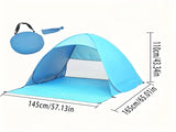 Pop Up Beach Tent 3-4 Person UPF 50 Sun Shelter with Carry Bag Quick-Setup Shade for V1107-CS-LYZP1