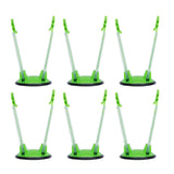 6Pcs Food Storage Bag Holder Stand HandsFree Bag Racks Home Kitchen Accessory Green V1294-YM0718-3118200280111