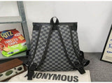 Leisure Leather Backpack Style Double Shoulder Bag Multi functional Backpack University Schoolbag V1192-AZ-W-16381
