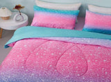 Marble Gradient Comforter Set, King Size, Quilted Bedding with Pillowcases V745-MAB010482AJ3