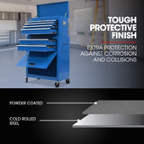 BULLET 8 Drawer Tool Box Cabinet Chest Storage, Toolbox Garage Organiser Set, Blue V219-TOLCABBU81BA