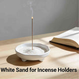 12.35oz Fine White Sand Incense Holders - Fine Sand Crafts Quartz Zen Garden Decorative Sand V1192-AZ-W-18056