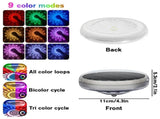 Floating Solar Pool Lights with UV Sterilization, Remote Control, 9 Color Modes, IP67 Waterproof, V1341-ZY-MAS9CHAE-2PCSNOUVSTERILIZATION