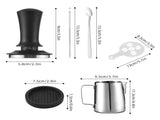 21pcs Coffee Art Set 12oz/350ml Stainless Steel Milk Frothing Pitcher with Scale 16pcs Coffee V1294-YM0901-H49324-6