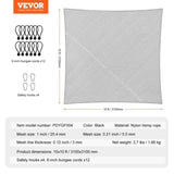 VEVOR 10x10ft Golf Practice Net Indoor Hitting Net for Baseball Hockey Soccer V952-JQW10X10YCDWM48OPV0