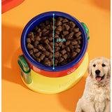 Red Adjustable Height Pet Bowl With Suction Cup Base Anti-Spill Elevated Feeder For Cats And Dogs V888-ELOSUNG56125-2