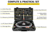 Adjustable Hole Saw Cutter Kit, 1-5/8" to 11-13 /16" , Recessed Hole Saw with PC Dust V952-FJKK1581113166YC0V0