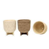 Set 3 Asst Curve Base Planters w Hole Plug 20cm V637-88759PLN