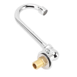 Foot Pedal Faucet Stainless Steel G1/2 Thread Wall Mounted Knee Valve Basin Tap for Hospital Railway V1294-YM3112220073411-0421