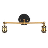 E27 Double Heads Wall Light Retro Style Wrought Iron Decorative Wall Lamp Fixture AC85265V V1294-YM0901-3119210016211
