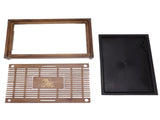 Gongfu Tea Tray Water Storage Drainage Home Decoration Ornament Serving Tray for Office Brown V1294-YM0521-3118230040111