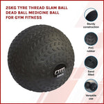 25kg Tyre Thread Slam Ball Dead Ball Medicine Ball for Gym Fitness V63-821791