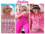 Barbie Jumpsuit Costume Light Pink, Size S for Halloween Cosplay V1237-ZY-506-0862