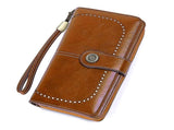 Leather Wallet Women Rfid Blocking Large Capacity, Zip Around Long Wallet - Pu Phone Clutch Purse, V1189-LWWAL-20260325-00079
