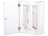Acrylic Rotation Necklace Display Stand Pendant Display Organizer Holder Dust-proof Jewelry Display V1192-AZ-W-15415