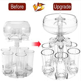 6 Shot Glass Dispenser and Holder Party Drink Shot Glass Holder Shots Dispenser Set Liquor Dispenser V1192-AZ-W-10727