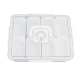 Divided Serving with Lid and Handle Plastic Sealed 8 Compartment Clear Snack Fruit Container V1294-YM0901-3118240020911
