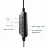 2X Wired USB Headset Call Center Headset with Microphone Game Noise Canceling over-Ear Headphones V1366-AZ2-W-14510