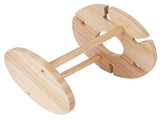 Wooden Wine Rack Glass Cup Holder Organizer Tabletop Display for 6 Glass and 1 Wine Bottle V1294-YM0718-3118200238111