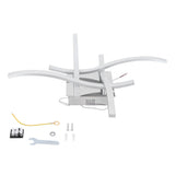 LED Ceiling Light 25W Modern Curved Lamp for Living Room Canteen Bedroom White Light 85-265V V1294-YM0901-3119210035011