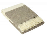Brighton Throw - 100% NZ Wool - Stone V164-BR20