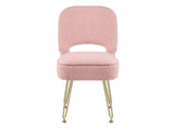 Artiss Storage Ottoman Vanity Stool Foot Stool Folding Back Pink FS-D-BACK02-PK