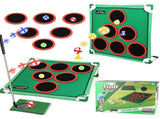 Indoor/Outdoor Golf Hitting Target Game Mat with Stand & Storage Bag - Family Fun Interactive Sports V888-ELOSUNG42441