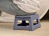 Home Folding Step Stool for Adults, Small Portable Lightweight Plastic Foldable Step Stool with V1369-AZ3-W-10065