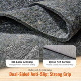 Rug Pad Gripper 9' x 12' Protective Carpet Pad 0.47" Thick for All Floors V952-BFHDTDMZ1011G28J1V0