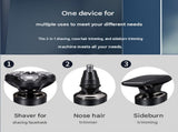 3-in-1 Electric Shaver for Men - USB Rechargeable, 8D Floating Heads, Travel Lock, Nose & Sideburn V888-ELOSUNG56176