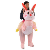 Easter Bunny Inflatable Costume Cute Festive Blow Up Riding Rabbit for Boys Girls Birthday Gifts V1294-YM0703-3115230020111