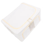 Fabric Bins Multipurpose Large Capacity Foldable Thickened Cotton Linen Steel Frame Clothes V1294-YM0901-3117240240212