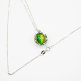 Gift Box - Aroma Necklace White Gold - Planet Aurum Verdant Purify Oil Blend V760-GBAJ - 2