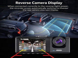 2Inch Screen WiFi TripleChannel Car Driving Recorder Front Inside Rear Lens 32G Memory Card HD V1221-XM-LB8496-GM262