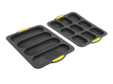 Mini Loaf Pan Perforated Anti Stick Easy to Release Silicone French Bread Baking Pan Set for Home V1294-YM0901-3118240180311