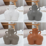 Small Matte Gray Ceramic Vase For Home Decor And Dried Flower Arrangements PRL-6107722750DBT