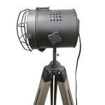 139cm Nautical Tripod Floor Lamp w Steel Grey Lamp Head Searchlight Spot Light Modern V563-75025