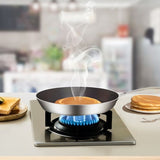 SOGA Stainless Steel Fry Pan 24cm 30cm Frying Pan Induction Non Stick Interior FRYPANNS2870-2873