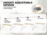 Artiss Mobile Laptop Desk Overbed Table Adjustable Computer Stand Bedside Cart LD-FWS10-2-MA