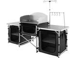 Camping Kitchen Table, Folding Outdoor Cooking Table with Storage Carrying Bag, Aluminum Cook V952-DFBKYDCFHSHSBD243V0