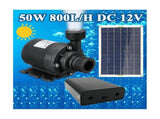 50W Solar Water Pump DC12V 800L/H Low Noise Solar Water Fountain Pump Garden Family Water Fountain V1369-AZ3-W-12757