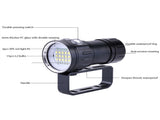 IPX8 18000lm 500M Flashlight Waterproof Lamp Light Underwater Outdoor Camp V1294-YM0901-JY05721