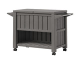 Gardeon Outdoor Storage Cabinet Box 80L Ice Bucket Cooler Rolling Serving Cart Kitchen Trolley Brown ODF-COOLER-PP-BR