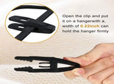 Velvet Hangers Clips Flocked Finger Clips Velvet Clothes Clips Strong Pants Hangers Clips for V1192-AZ-W-12103