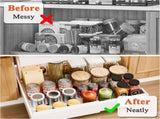 CARLA HOME Pack Pull Out Cabinet Organizer Expandable for Cabinets with Adjustable Slide Out Shelves LSB-36170