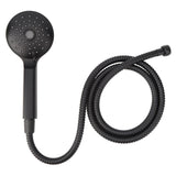 Matte Black Handheld Showerhead with Showerhead Holder Bracket Hose Bathroom Tools V1294-YM0901-3112200077311