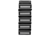 5 Shelf Hanging Closet Organizer Non Woven Fabric Over The Door Storage Bags with 5 5 Mesh V1294-YM0901-3117240298512