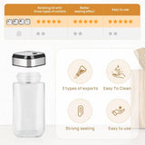 CARLA HOME Rotating Spice Rack Organizer with 20 Glass Jars for Kitchen Countertop V178-36146